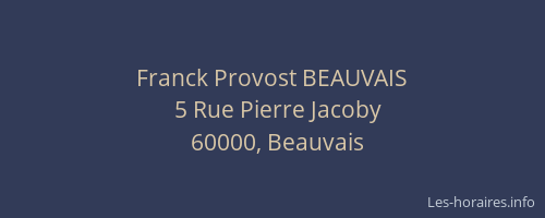 Franck Provost BEAUVAIS