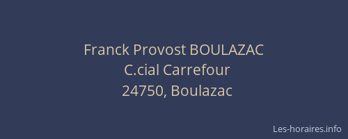 Franck Provost BOULAZAC