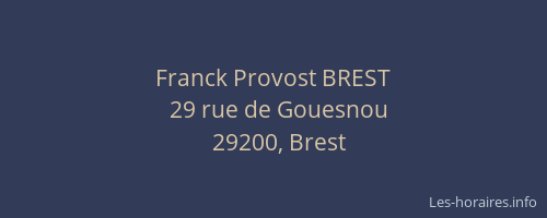 Franck Provost BREST
