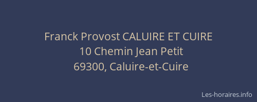 Franck Provost CALUIRE ET CUIRE