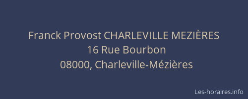 Franck Provost CHARLEVILLE MEZIÈRES