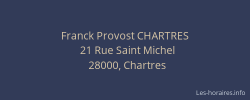 Franck Provost CHARTRES