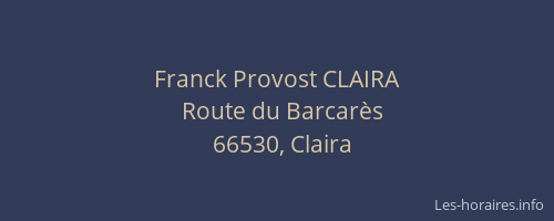 Franck Provost CLAIRA