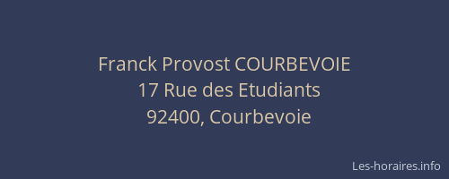 Franck Provost COURBEVOIE
