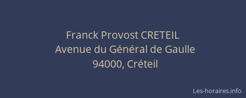 Franck Provost CRETEIL