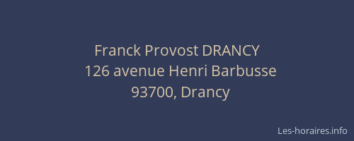 Franck Provost DRANCY