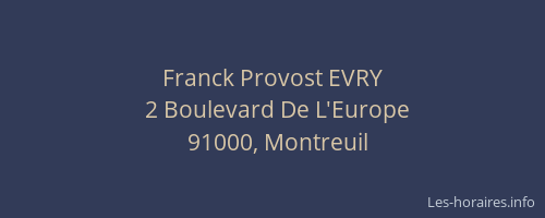 Franck Provost EVRY