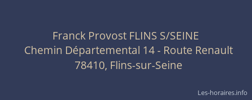 Franck Provost FLINS S/SEINE