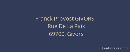 Franck Provost GIVORS