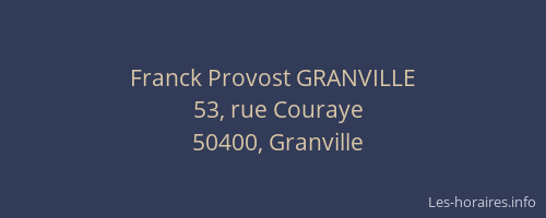Franck Provost GRANVILLE