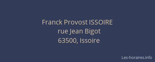 Franck Provost ISSOIRE