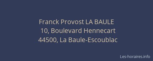 Franck Provost LA BAULE