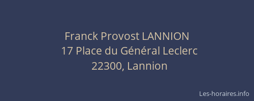 Franck Provost LANNION
