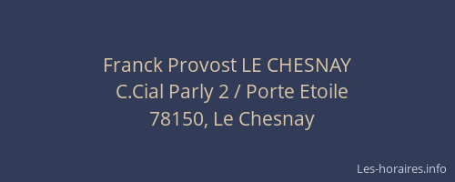 Franck Provost LE CHESNAY