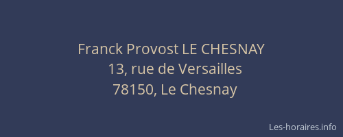 Franck Provost LE CHESNAY