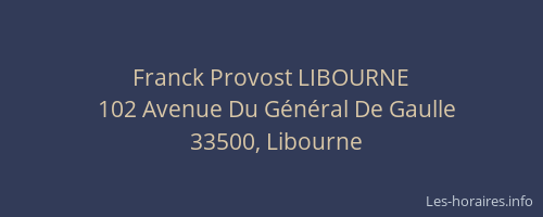 Franck Provost LIBOURNE