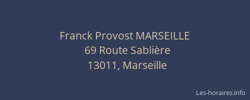 Franck Provost MARSEILLE