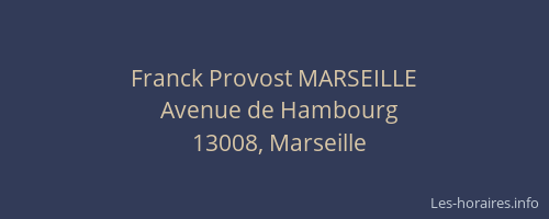 Franck Provost MARSEILLE