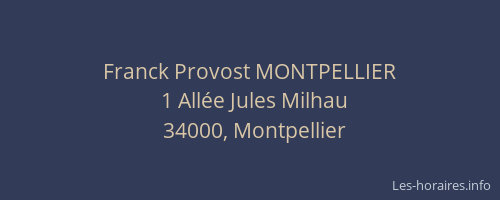Franck Provost MONTPELLIER
