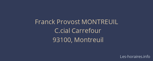 Franck Provost MONTREUIL