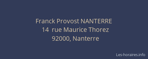 Franck Provost NANTERRE