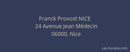 Franck Provost NICE