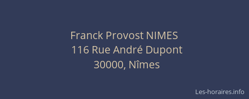 Franck Provost NIMES
