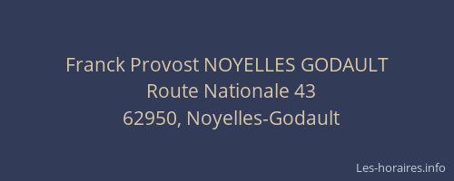 Franck Provost NOYELLES GODAULT