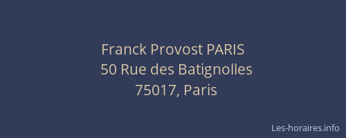 Franck Provost PARIS