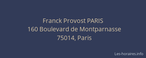 Franck Provost PARIS