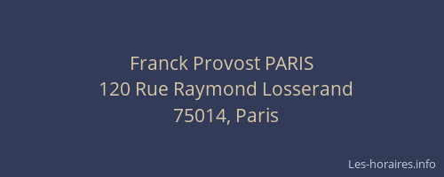 Franck Provost PARIS