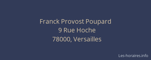 Franck Provost Poupard
