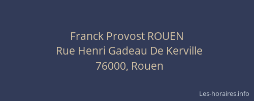 Franck Provost ROUEN