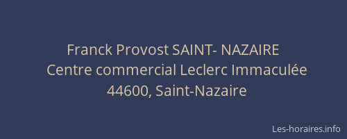Franck Provost SAINT- NAZAIRE