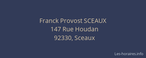 Franck Provost SCEAUX