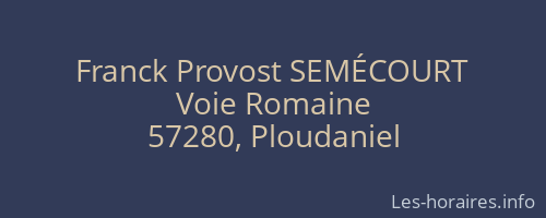 Franck Provost SEMÉCOURT