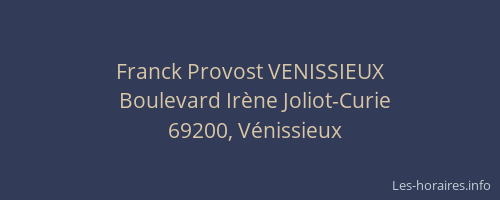 Franck Provost VENISSIEUX