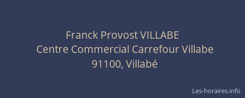 Franck Provost VILLABE