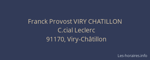 Franck Provost VIRY CHATILLON