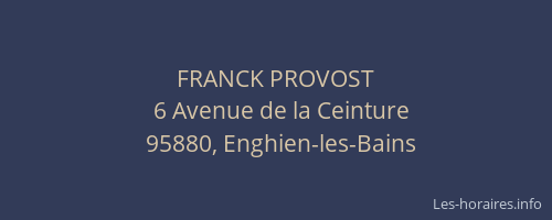 FRANCK PROVOST