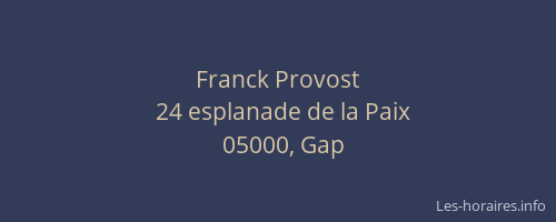 Franck Provost