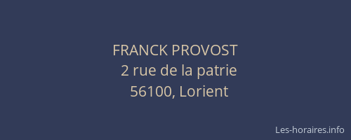 FRANCK PROVOST