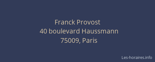 Franck Provost