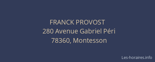 FRANCK PROVOST