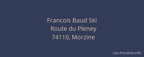 Francois Baud Ski