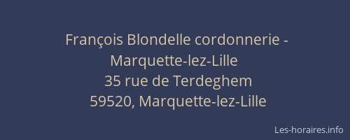 François Blondelle cordonnerie - Marquette-lez-Lille