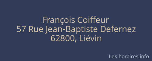 François Coiffeur