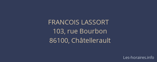 FRANCOIS LASSORT