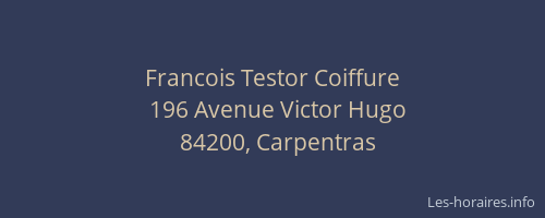 Francois Testor Coiffure