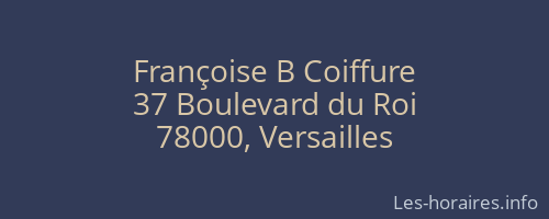 Françoise B Coiffure